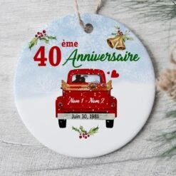 Ornement Anniversaire De Mariage Personnalisé 9 Ornement Anniversaire De Mariage Personnalisé -Cadeau Plus FR 0020ORN Mockup3 1 c237e253 54d6 482a b6ff 27a7e906c4ef