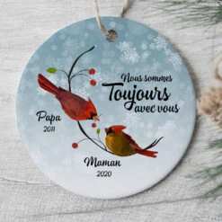 Ornement Nous Sommes Toujours Avec Vous, Cardinaux Oiseaux Personnalisé