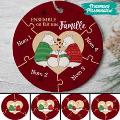 Ornement Famille Ours Personnalisé -Cadeau Plus FR 0077ORN3 087affed 7094 440d bac9 675a6fd9b9cd