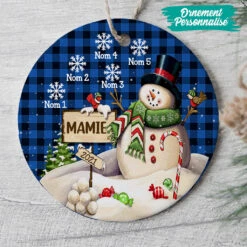 Ornement De Noël Maman Mamie Bonhomme De Neige Personnalisé -Cadeau Plus FR 0079ORN3 bc3673d9 1287 45ff 8d8e 32b34c55a8ff