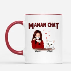 Mug Maman Chat Mot Rouge Personnalisé -Cadeau Plus FR 0095M1 1890b59e 3941 4d9e 886b eb9b3abc9007