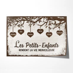 Poster Arbre De Vie – Cadeau Personnalisé Pour Mamie/Maman