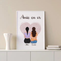 Poster Amie En Or Personnalisé -Cadeau Plus FR 0443S13 f96da60a dc66 4af1 9cc4 8a84f274561d