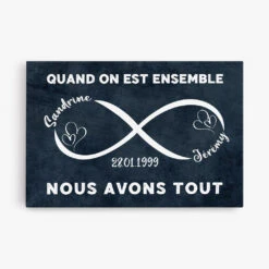 Toile Nous Avons Tout Personnalisée