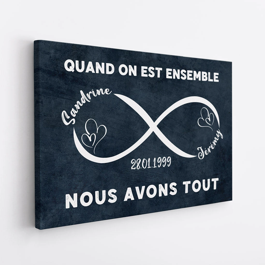 Toile Nous Avons Tout Personnalisée 4 Toile Nous Avons Tout Personnalisée – Image 2