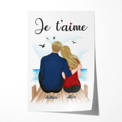 Poster Je T'aime Personnalisé