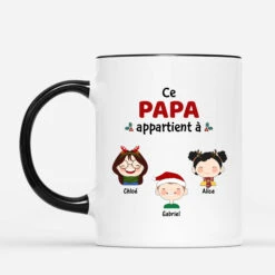 Mug Noël Ce Papi Appartient À Personnalisé -Cadeau Plus FR 0495M1
