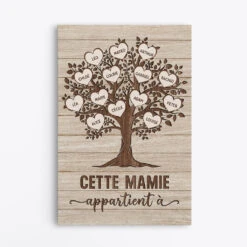 Toile Arbre De Vie Personnalisé – Cette Mamie Appartient À