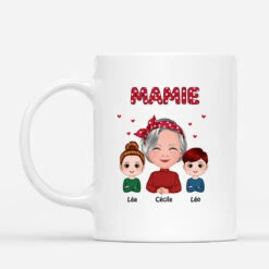 Tasse Personnalisée Fete Des Grand Mere - Mamie Et Petits-Enfants