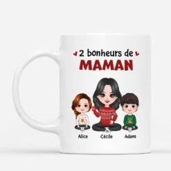 Mug Les Bonheurs De Maman Mamie Personnalisé