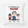 Coussin Les Bonheurs De Mamie Avec Elle Personnalisé