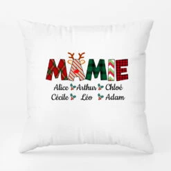 Coussin Maman Mamie Motifs Noël Personnalisé