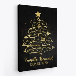 Toile Famille Version Noel Personnalisée -Cadeau Plus FR 0589C2 52d8c2d9 ff21 4590 8eff fbe7c5400737