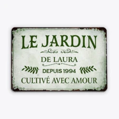 Plaque De Jardin Personnalisée Pour Maman Ou Mamie