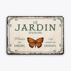 Plaque Jardin Personnalisée – Le Jardin De Mamie/Maman