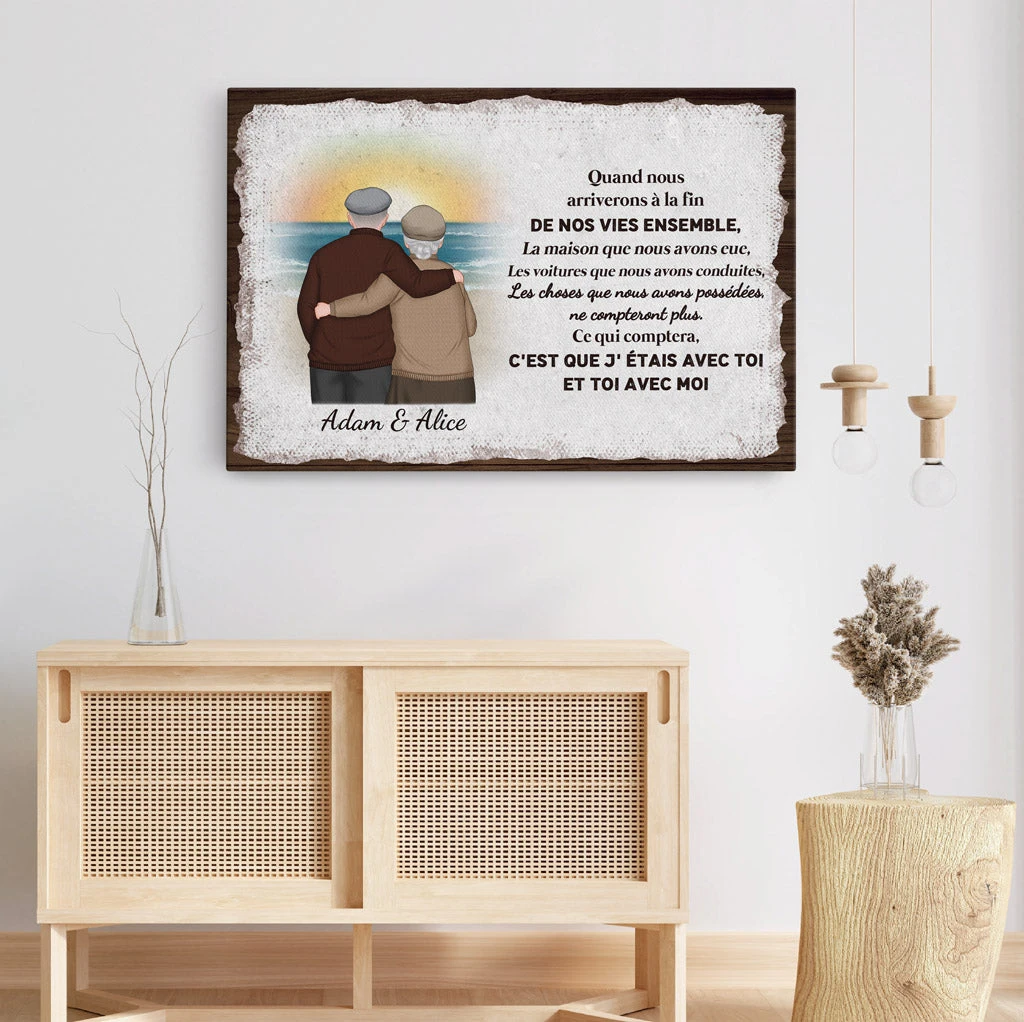 Toile Nous Sommes Ensemble Personnalisée 5 Toile Nous Sommes Ensemble Personnalisée – Image 3