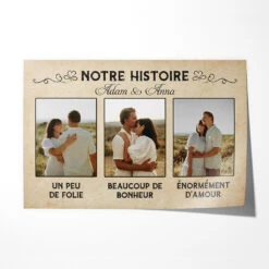 Poster Notre Histore Personnalisé