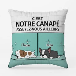 Coussin Canapé Des Chiens Personnalisé