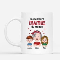 Tasse Personnalisée Fete Des Grand Mere - La Meilleure Mamie Du Monde