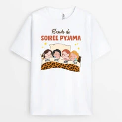 Bande De Soirée Pyjama - T-shirt Personnalisé Meilleure Amie