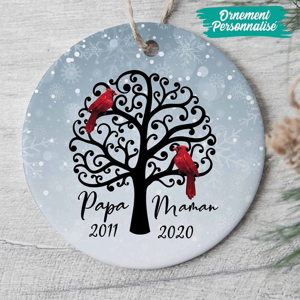 Ornement Ornement De Noël Commémoratif Arbre Personnalisé 4 Ornement Ornement De Noël Commémoratif Arbre Personnalisé – Image 2
