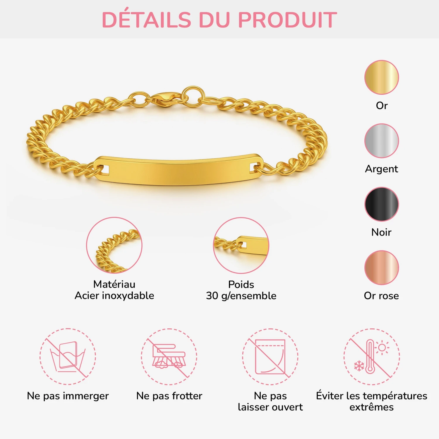 Bracelet Personnalisé Prénom Pour Maman Mamie 5 Bracelet Personnalisé Prénom Pour Maman Mamie – Image 3