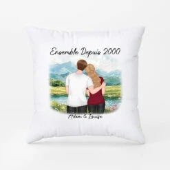 Ensemble Depuis Version Montagnes - Coussin Pour Couple Personnalisé