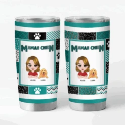 Mug Isotherme 590ml - Maman Chien - Patchwork De Pattes