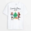 T Shirt Personnalisé Couple Noël Avec Visages