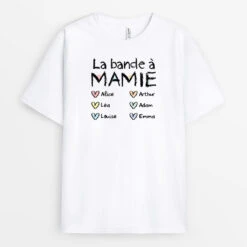 La Bande À Mamie Version Crayons De Couleur Simple - T-shirt Pour Mamie Personnalisé