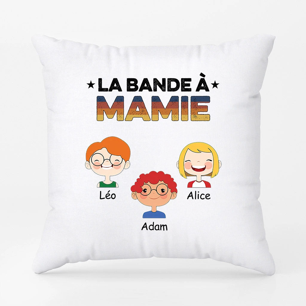 La Bande à Mamie Version Texte Ombré Et Dégradé - Coussin Personnalisé Mamie 3 La Bande à Mamie Version Texte Ombré Et Dégradé - Coussin Personnalisé Mamie