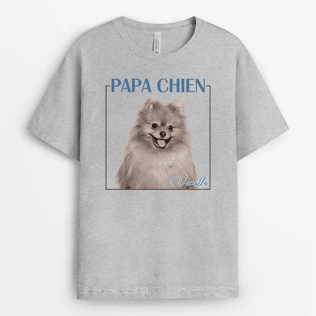 Maman Chien Avec Photo De Chien - T-shirt Original Pour Amoureux Des Chiens 4 Maman Chien Avec Photo De Chien - T-shirt Original Pour Amoureux Des Chiens – Image 2