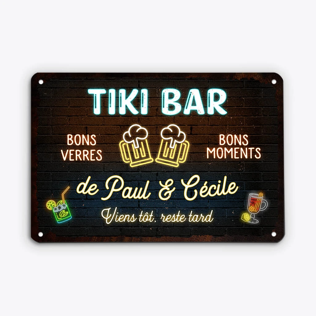 Plaque Métal Vintage Personnalisée – Bons Verres, Bons Moments 4 Plaque Métal Vintage Personnalisée – Bons Verres, Bons Moments – Image 2
