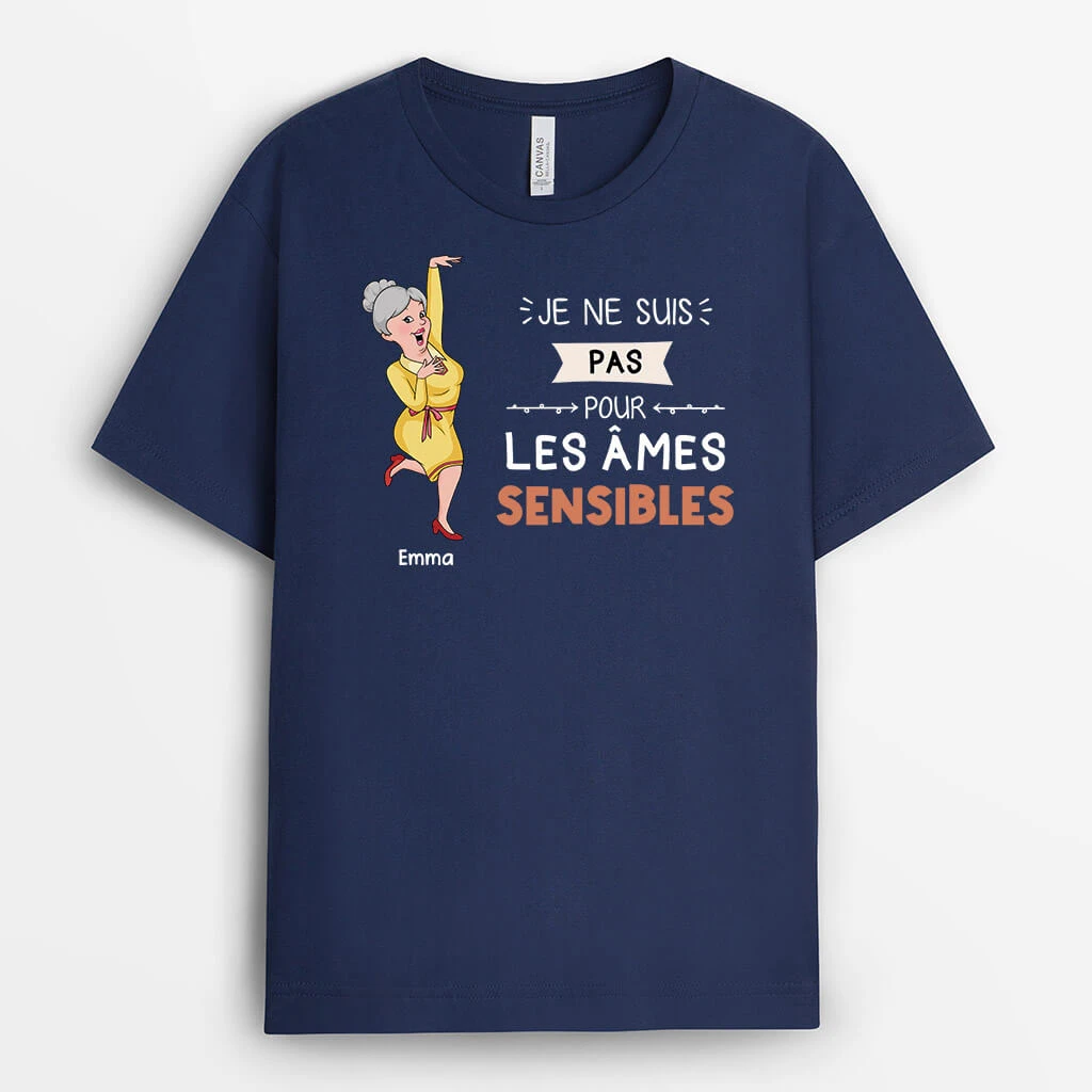 Je Ne Suis Pas Pour Les Âmes Sensibles - T-shirt Homme Personnalisable 4 Je Ne Suis Pas Pour Les Âmes Sensibles - T-shirt Homme Personnalisable – Image 2