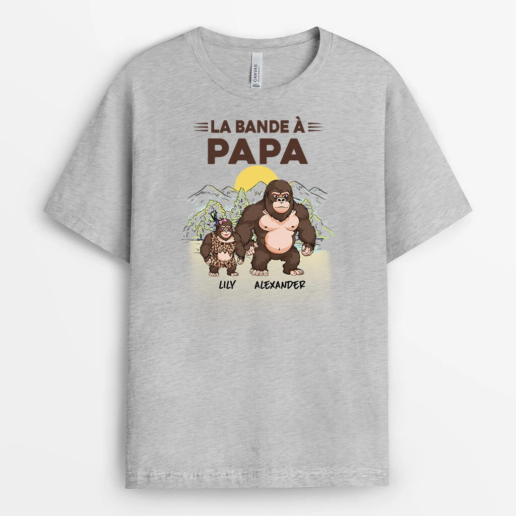 La Bande À Papy Version Gorilles Avec Montagnes - T-Shirt Personnalisé Pour Papy 4 La Bande À Papy Version Gorilles Avec Montagnes - T-Shirt Personnalisé Pour Papy – Image 2
