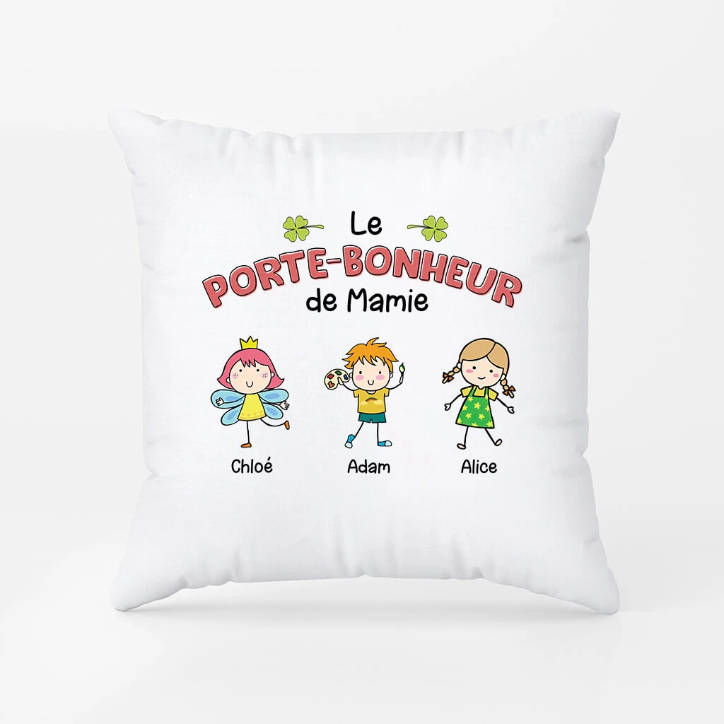 Le Porte-Bonheur De Mamie - Coussin Personnalisé Mamie 3 Le Porte-Bonheur De Mamie - Coussin Personnalisé Mamie