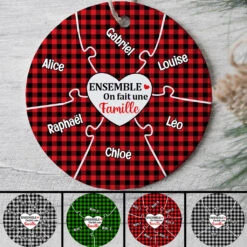 Ornement Famille Pièces Personnalisé